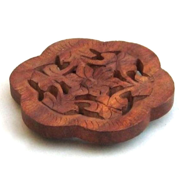 SH 100 - Carved Wooden Trivet