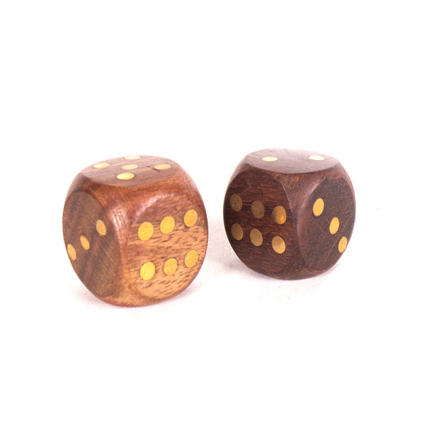 SH 1022 - Indian Sheesham Wood Dice Set 2 per pack