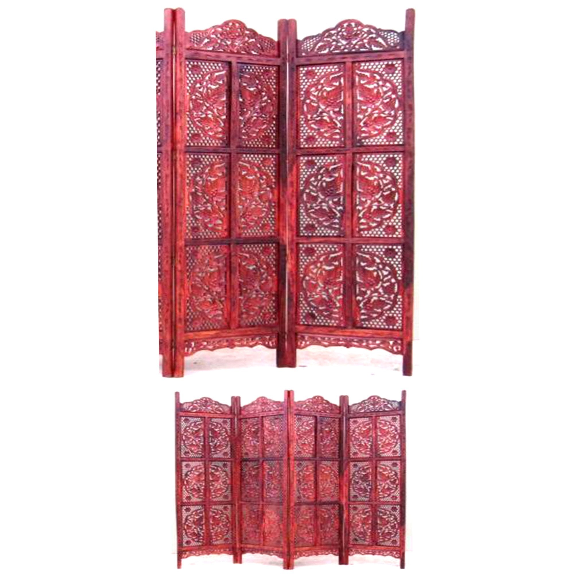 SH 1584F - Carved Wooden Room Divider / Screen New Round Design Super Fine Work