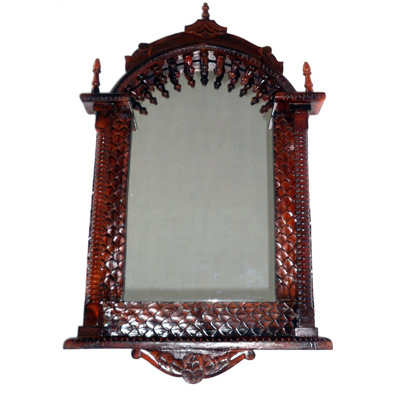 SH 71000 - Carved Wooden Jharokha With Mirror