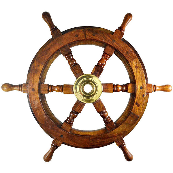 SH 8761 - Wooden Ship Wheel 15"