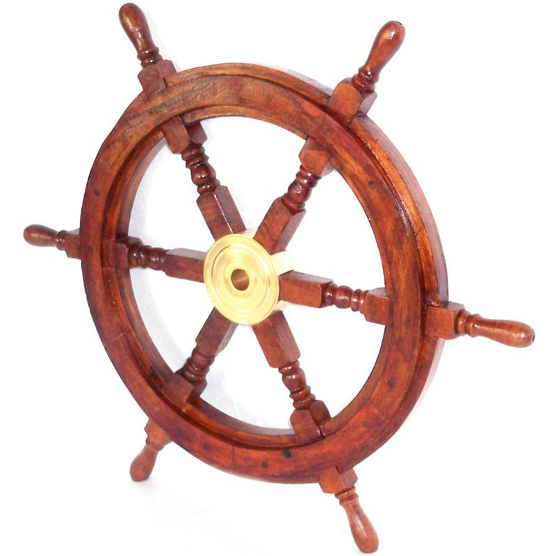SH 8761 - Wooden Ship Wheel 15"