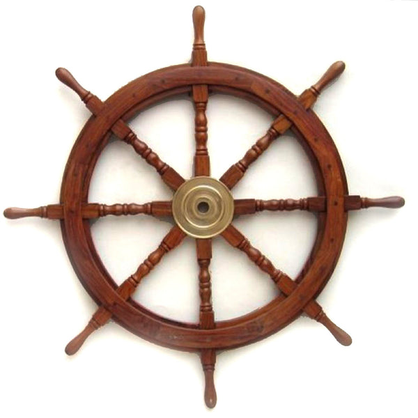 SH 8764 - Wooden Ship Wheel, 36"