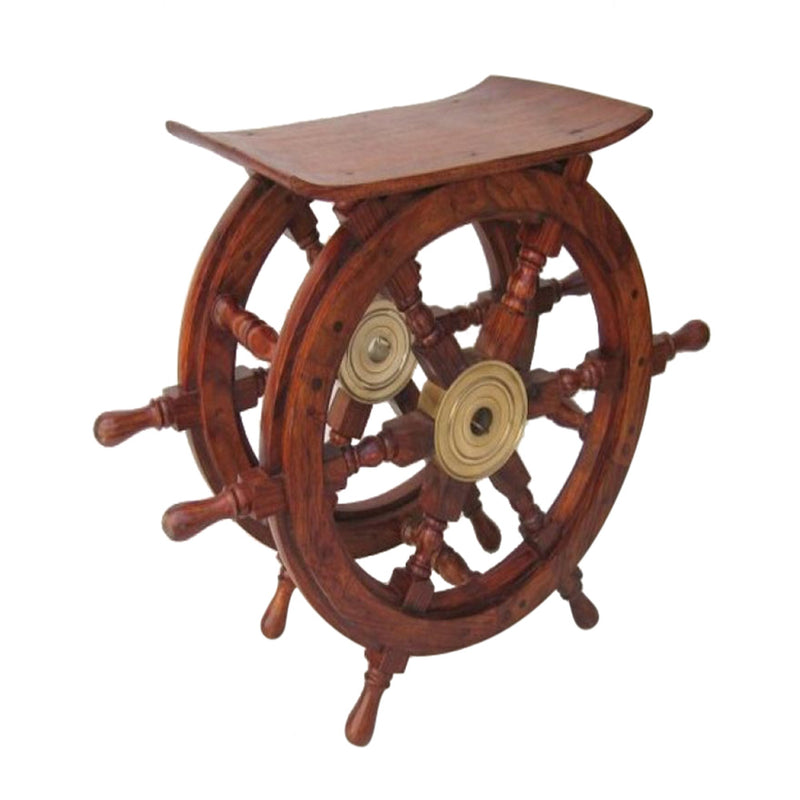 Ship Wheel Table, 24"