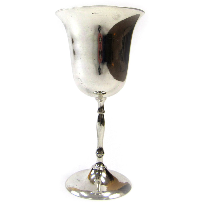 SP 2608 - Brass Goblet, Silver Plated 7"