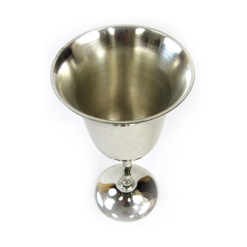 SP 2608 - Brass Goblet, Silver Plated 7"