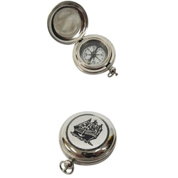 SP 48423 - Solid Brass Dalvey Compass Ship Design - chrome plated