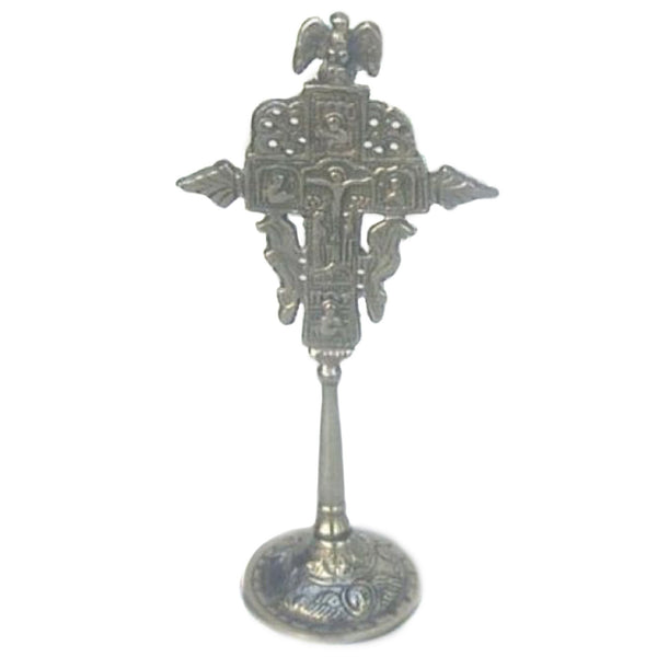 SP 5051 - Brass, Silver Vines Cross ( Crucifix )