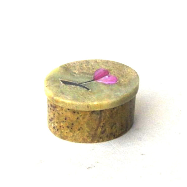 SS 1001 - Soapstone Box, Inlaid