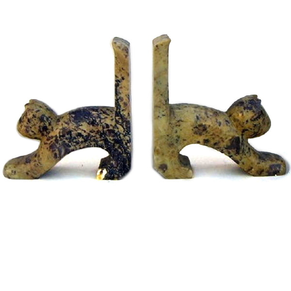 SS 1218 - Soap Stone Cat Soapstone Bookends