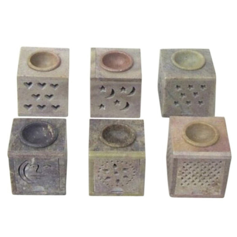 SS 22463 - Soapstone Oil Burner, Shutter LGE Asst.