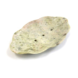 SS 25132 - Soapstone Leaf Soap Dish