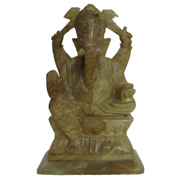 Soapstone Ganesha 6"