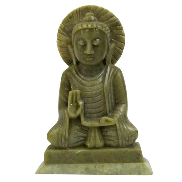 Soapstone Buddha 7"