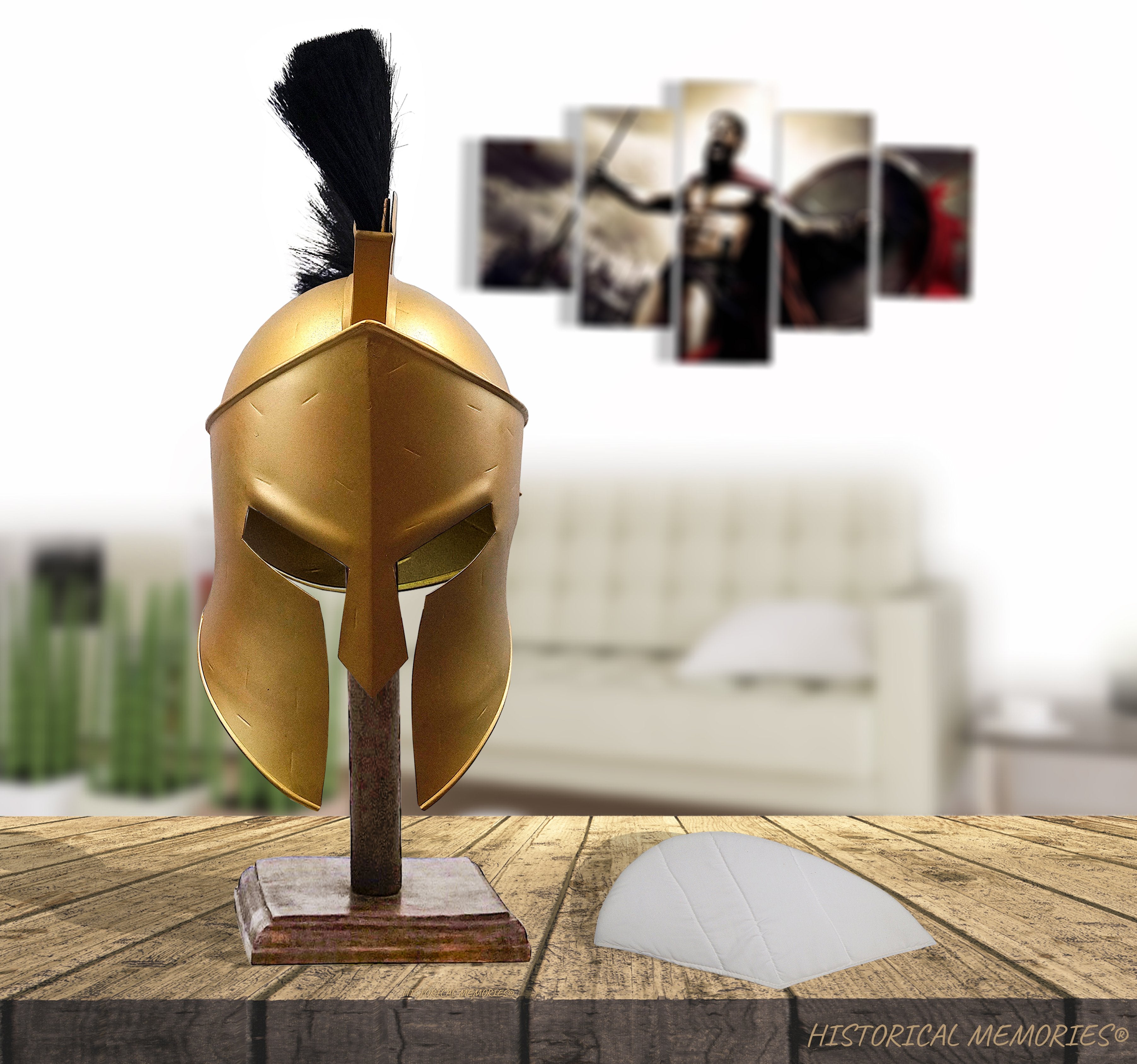 IR 80527D - New Leonidas 300 Helmet w/ Plume