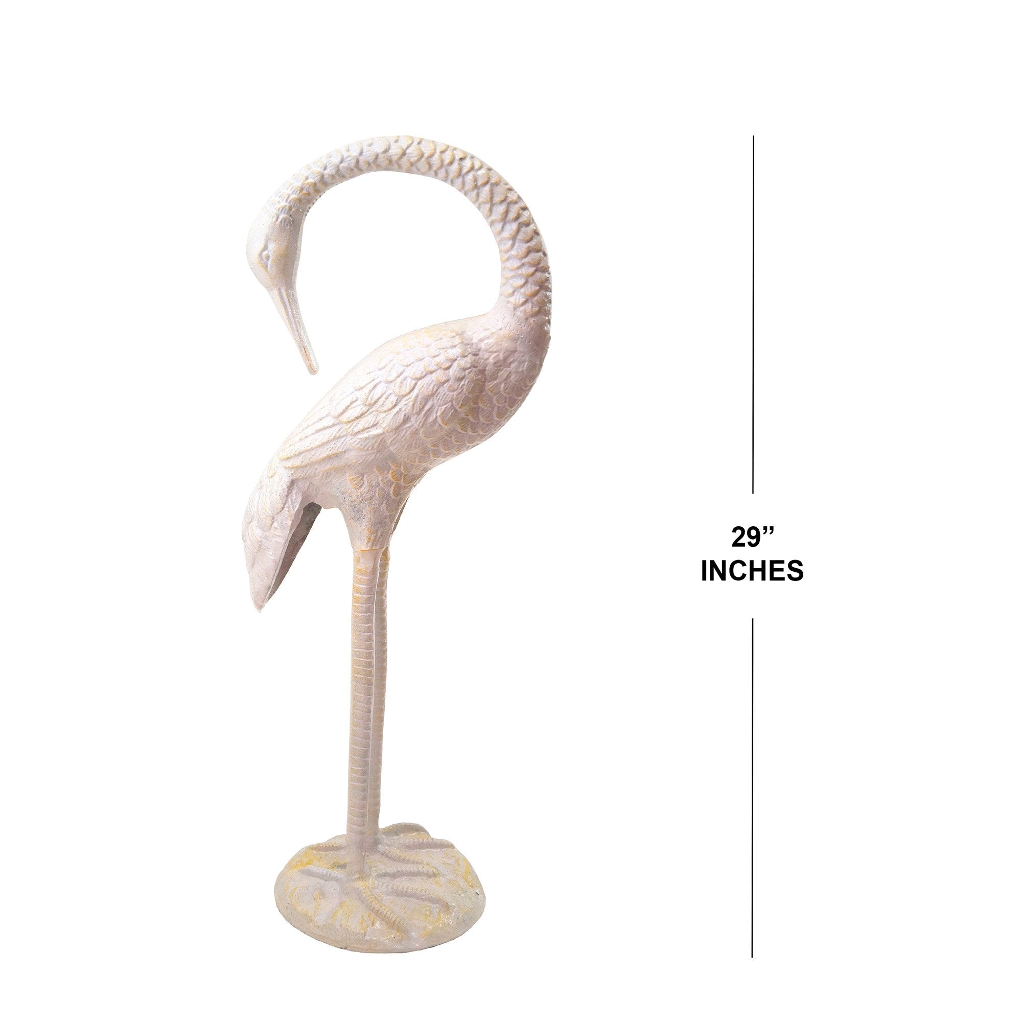 AL 2092 - Aluminum Cranes, Yellow (pair) LIFE SIZE 28X32