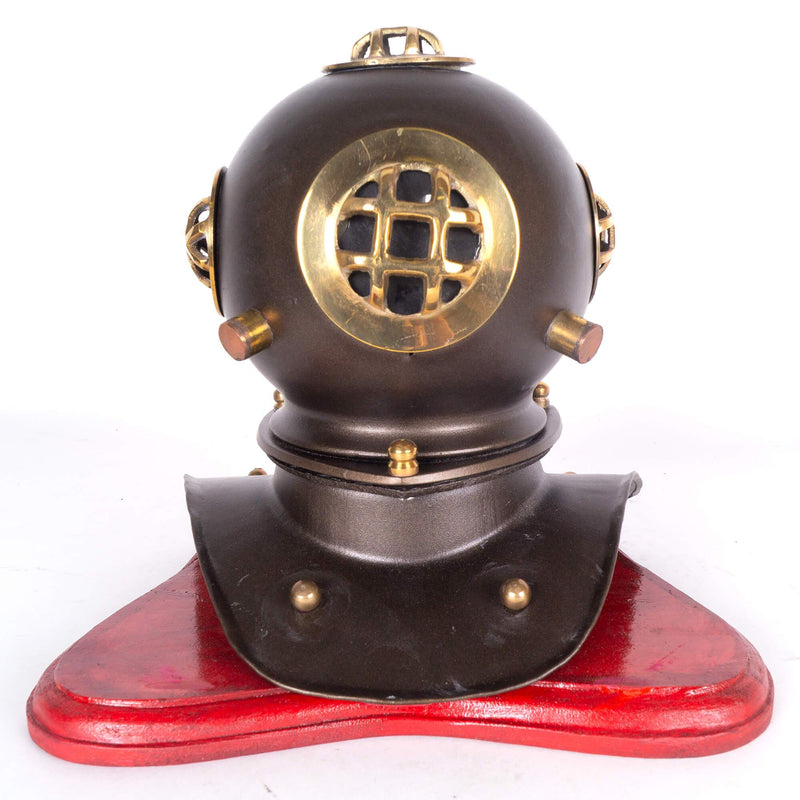 IR 5265 - Vintage Antique Diving Divers Helmet Solid Steel U.S Navy